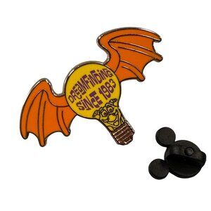 Disney Figment Dreamfinder 1983 Trading Pin Light Bulb Wings Lapel Pin Badge
